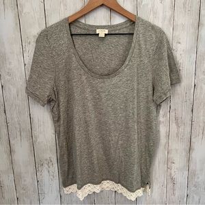 J Crew Lace Tee M5